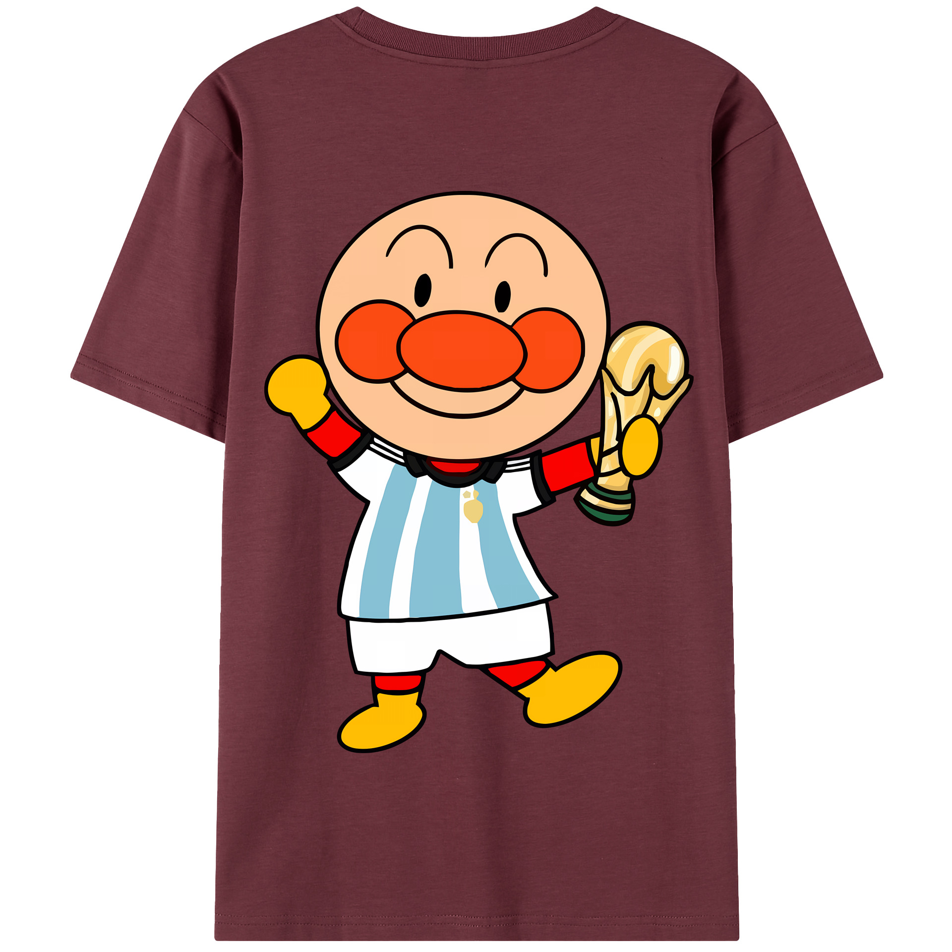 （画像用） アンパンマン Anpanman 綿100％半袖Tシャツ（背面プリント）